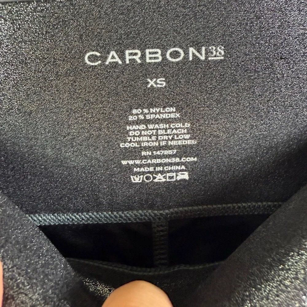 Carbon 38 Abbot Kinney High Rise Full Length Motto Shine Leggings - Picture 5 of 5